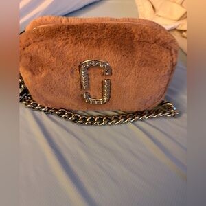 MARC JACOBS
Snapshot Faux Fur Crystal Crossbody Bag